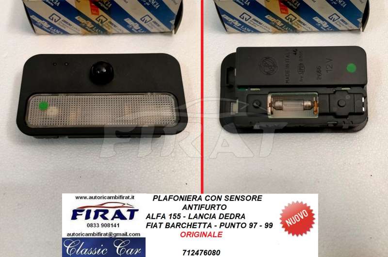 PLAFONIERA ALFA 155 - BARCHETTA - PUNTO - DEDRA (712476080)